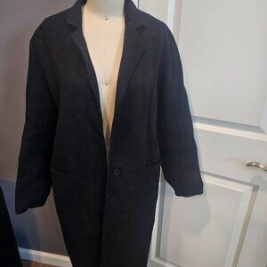 Sandro Paris black wool coat